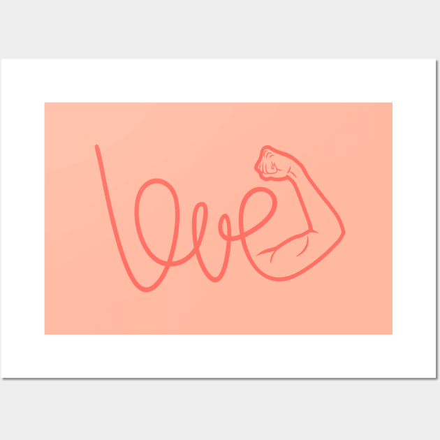 Love Is The Power (color version) Wall Art by lents